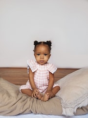 The Little Tailor Baby Muslin 100% Cotton Playsuit - Image 3 of 7