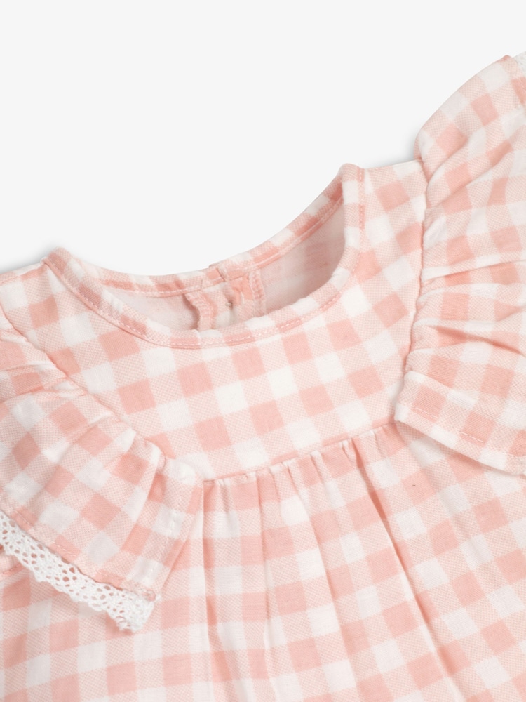 The Little Tailor Baby Muslin 100% Cotton Playsuit - Image 6 of 7