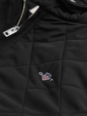GANT Black Quilted Windcheater Jacket - Image 8 of 9