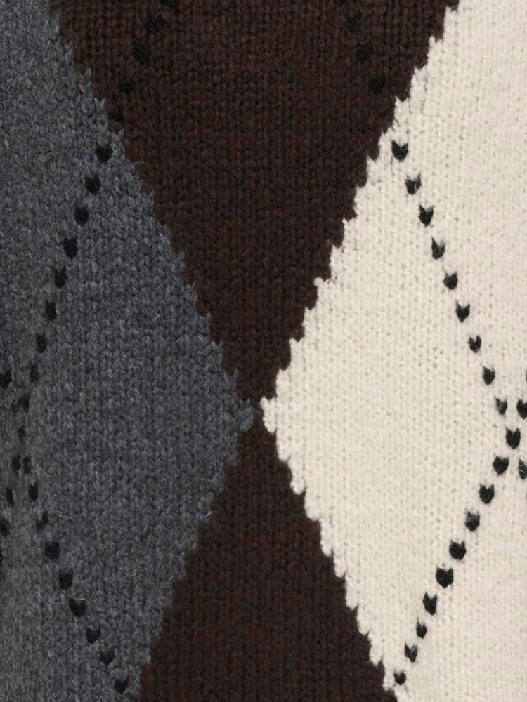 ONLY Argyle Crew Neck Jumper - Bilde 7 av 7