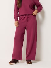 M&Co Red Petite Wide Leg Joggers - Image 1 of 6