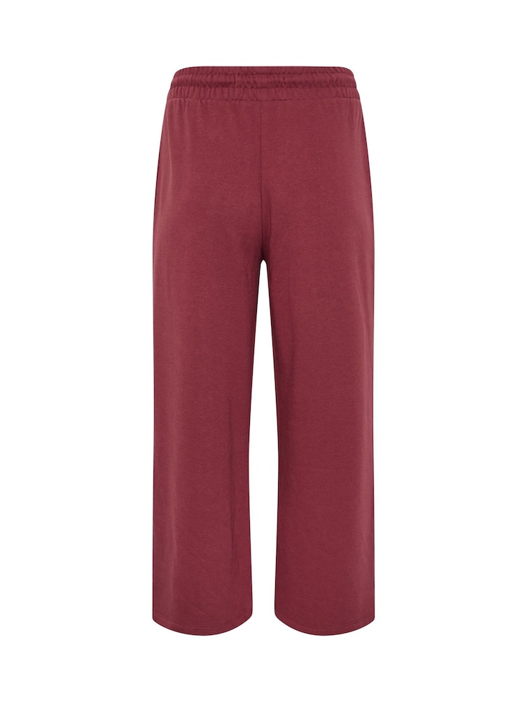 M&Co Red Petite Wide Leg Joggers - Image 6 of 6 M&Co Red Petite Wide Leg Joggers - Image 6 of 6