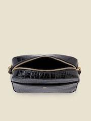 Sosandar Black Faux Leather Chain Detail Cross-Body Bag - Image 4 of 4