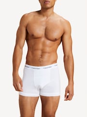Calvin Klein Black/Grey/White Classic Stretch Trunks 3 Pack Boxers - Image 3 of 5