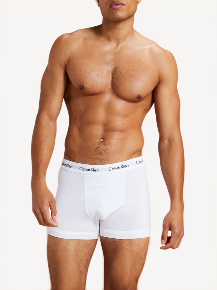 Noir/Gris/Blanc - Calvin Klein Boxer classique extensible 3 Lot Boxer - Image 3 of 5