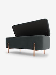 MADE.COM Grey Asare Storage Ottoman Bench - Image 2 of 4