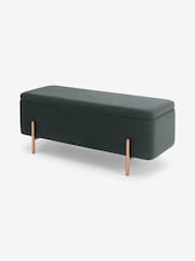 MADE.COM Grey Asare Storage Ottoman Bench - Image 3 of 4
