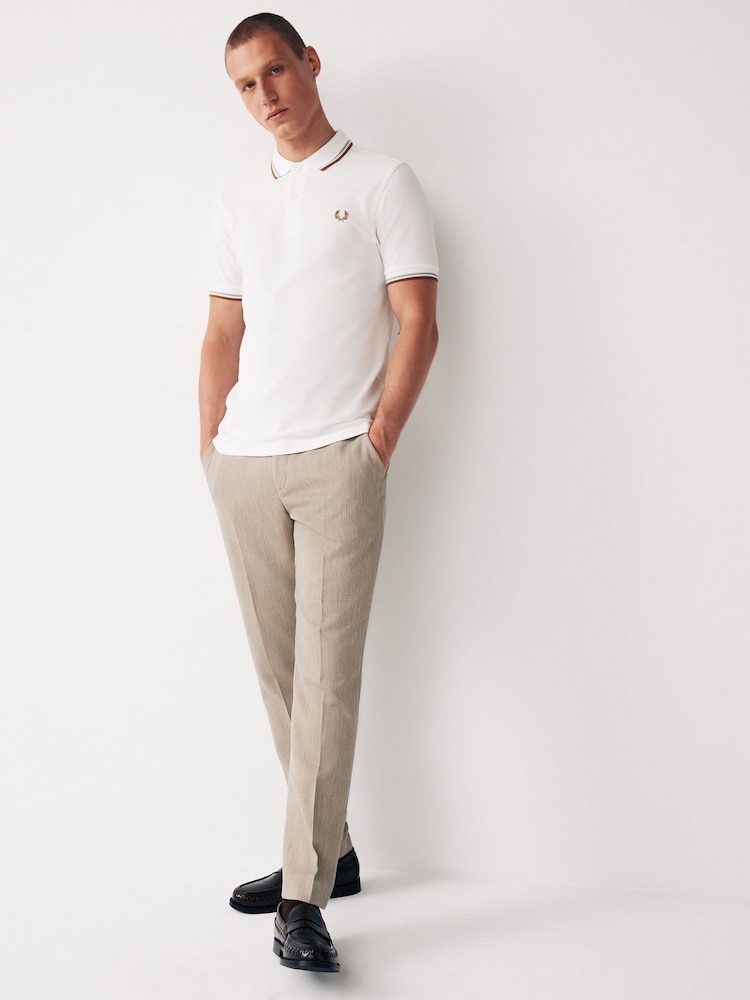 Fred Perry Mens Twin Tipped Polo Shirt - Image 2 of 4