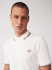 Fred Perry Mens Twin Tipped Polo Shirt - Image 4 of 4