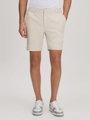 Reiss Stone Deck Slim Fit Drawstring Chino Shorts - Image 3 of 6