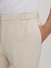 Reiss Stone Deck Slim Fit Drawstring Chino Shorts - Image 5 of 6