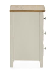 Julian Bowen Truffle Oak Somerset Compact 3 Drawer Bedside Table - Image 6 of 10
