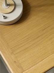Julian Bowen Truffle Oak Somerset Compact 3 Drawer Bedside Table - Image 7 of 10