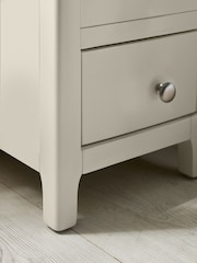 Julian Bowen Truffle Oak Somerset Compact 3 Drawer Bedside Table - Image 9 of 10