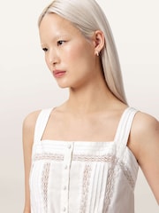 AllSaints White Gwen Top - Image 3 of 6