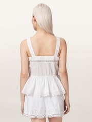 AllSaints White Gwen Top - Image 4 of 6