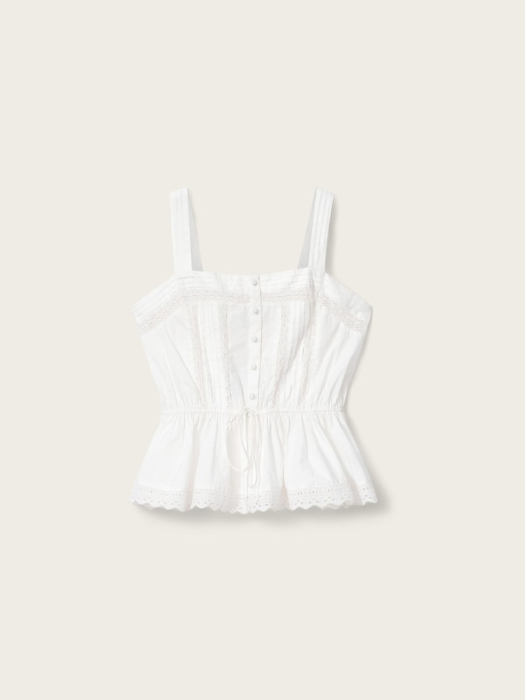 AllSaints White Gwen Top - Image 6 of 6