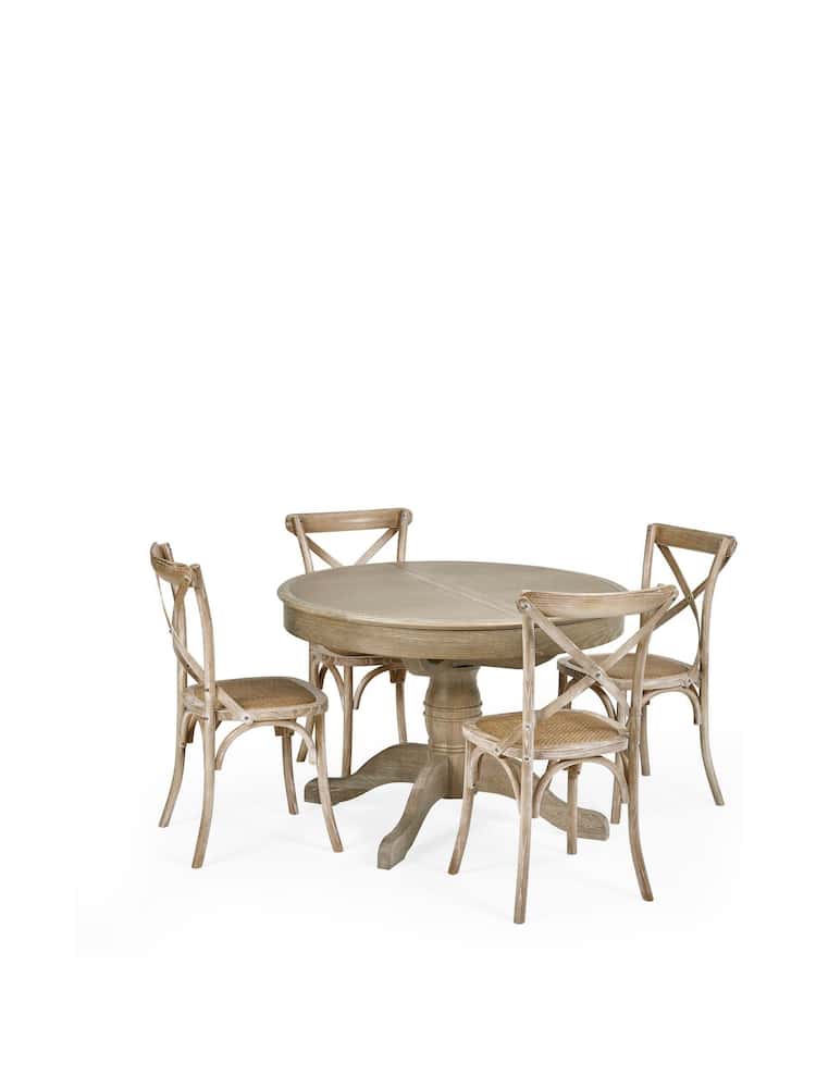 Julian Bowen Limed Oak Set of 2 Satie Rattan Bistro Chairs - Image 12 of 12 Julian Bowen Limed Oak Set of 2 Satie Rattan Bistro Chairs - Image 12 of 12