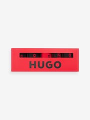 HUGO Black/Red Design Socks Gift Set 5 Pack - Image 7 of 7