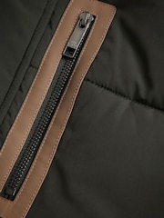 Ted Baker Green Kinmont Short Hooded Puffer Jacket - Image 5 of 6