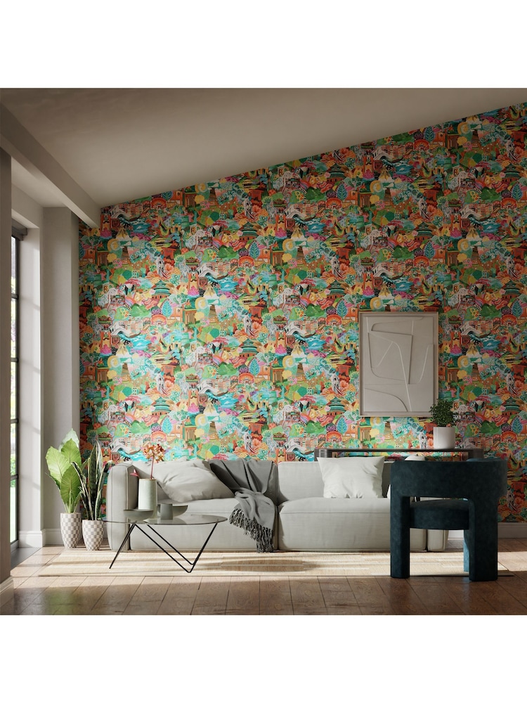 Harlequin Green Journey of Discovery 10.05M Wallpaper - Image 1 of 2