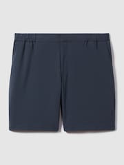 Reiss Airforce Blue Deck Slim Fit Drawstring Chino Shorts - Image 2 of 6