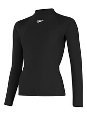 Speedo Black Womens Long Sleeve Rash Top with UPF40+ Sun Protection - Image 7 of 7