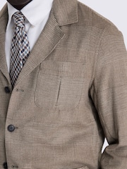 MOSS Brown Check Safari Shacket - Image 4 of 4