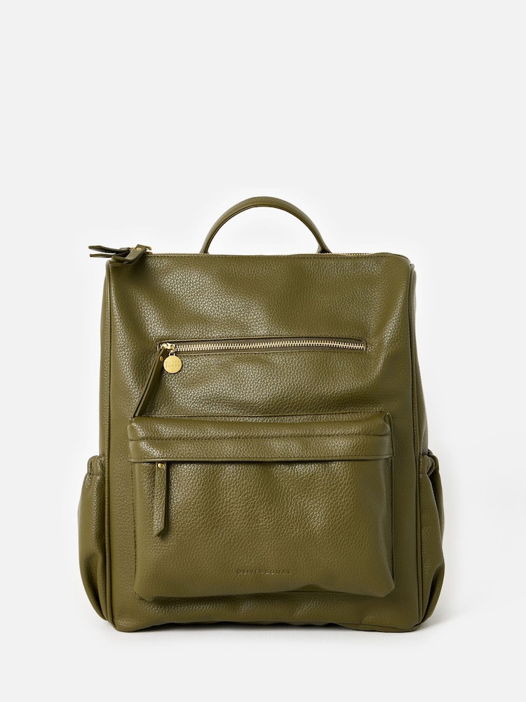 Oliver Bonas Green Jossie Backpack - Image 1 of 6