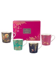 Sara Miller Pink Chelsea Mugs Assorted Set of 4 - Image 4 of 4