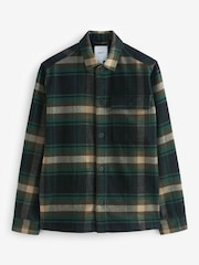 Green Check Shacket With Wool - Image 10 of 14