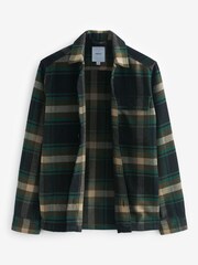 Green Check Shacket With Wool - Image 11 of 14