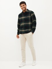 Green Check Shacket With Wool - Image 3 of 14