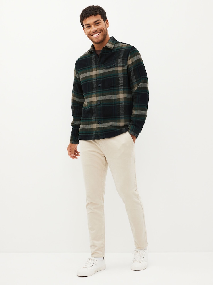 Green Check Shacket With Wool - Image 3 of 14