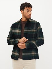 Green Check Shacket With Wool - Image 6 of 14