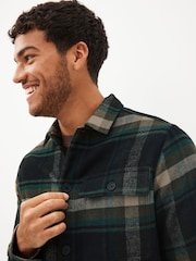 Green Check Shacket With Wool - Image 8 of 14