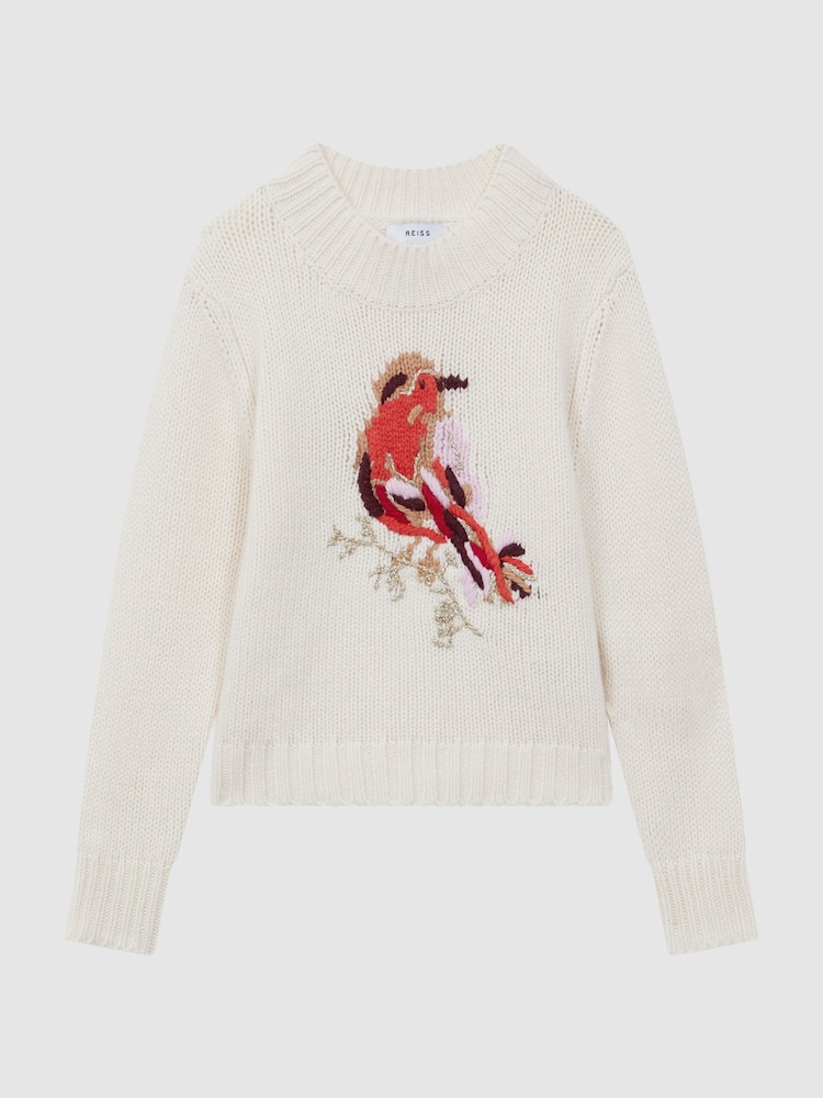 Reiss Ivory River 9-14 yrs Casual Knitted Robin Jumper - Image 2 of 6