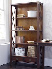 Laura Ashley Dark Chestnut Balmoral 2 Drawer Single Bookcase - Image 2 of 2