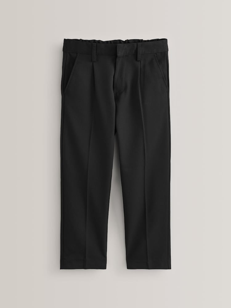 Schwarz - Schulhose mit Bügelfalten vorne (3–17 Jahre) - Bild 1 von 6 Schwarz - Schulhose mit Bügelfalten vorne (3–17 Jahre) - Bild 1 von 6