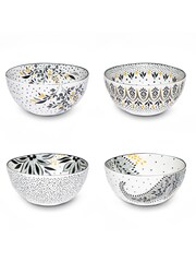 Sara Miller Artisanne Noir Set of 4 Rice Bowls - Image 2 of 4