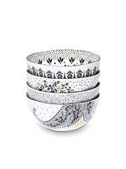 Sara Miller Artisanne Noir Set of 4 Rice Bowls - Image 3 of 4