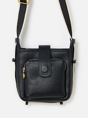 Oliver Bonas Black Dotty Small Black Cross-Body Bag - Image 2 of 6