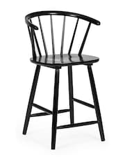 Julian Bowen Black Ash Modena Ash 112cm Solid Wood Bar Stool - Image 3 of 9