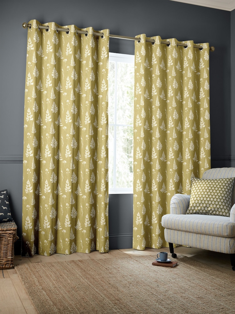 Emily Bond Yellow Tynesfield Made to Measure Curtains - Image 2 of 9