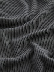 Charcoal Grey Ribbed Joggers - Image 8 of 8