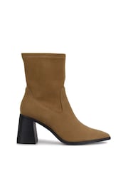 Linzi Brown Torres Western Style Boots With Block Stacked Heels - Image 3 of 5