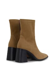 Linzi Brown Torres Western Style Boots With Block Stacked Heels - Image 5 of 5