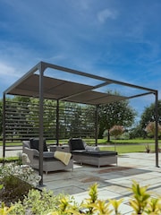 Rowlinson Grey Garden Florence Pergola 3x4m - Image 1 of 4