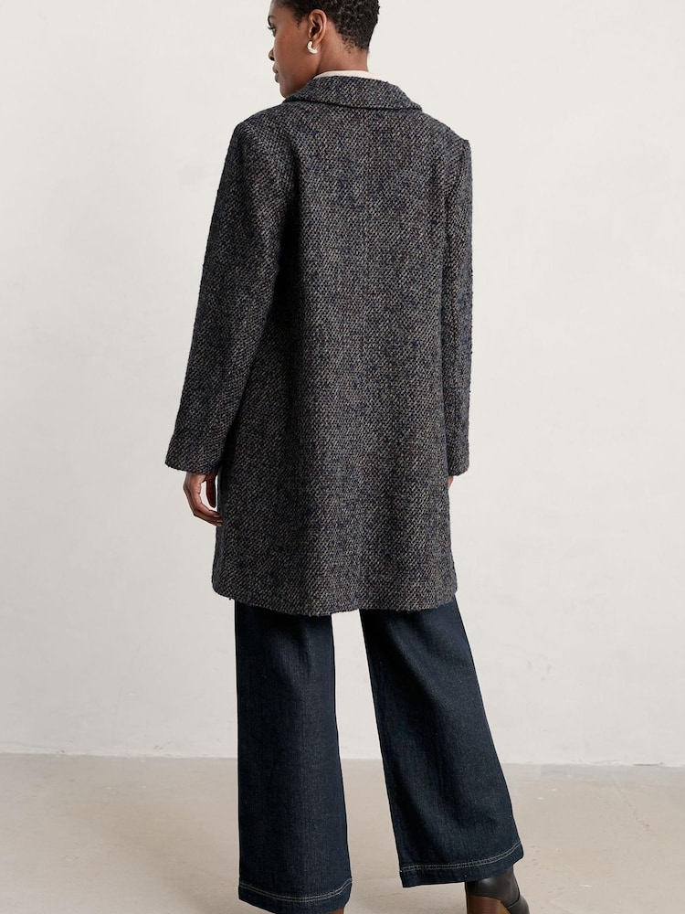Seasalt Cornwall Blue Wood Cabin Coat - Image 2 of 5