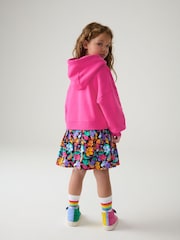 Little Bird by Jools Oliver Pink Sweat Mockable Hooded Dress - Image 8 of 8
